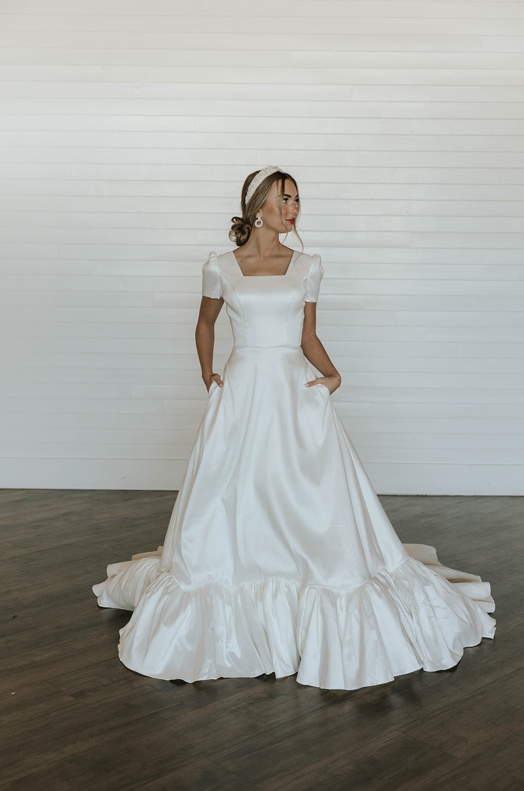 Idaho's largest inventory of modest wedding gowns