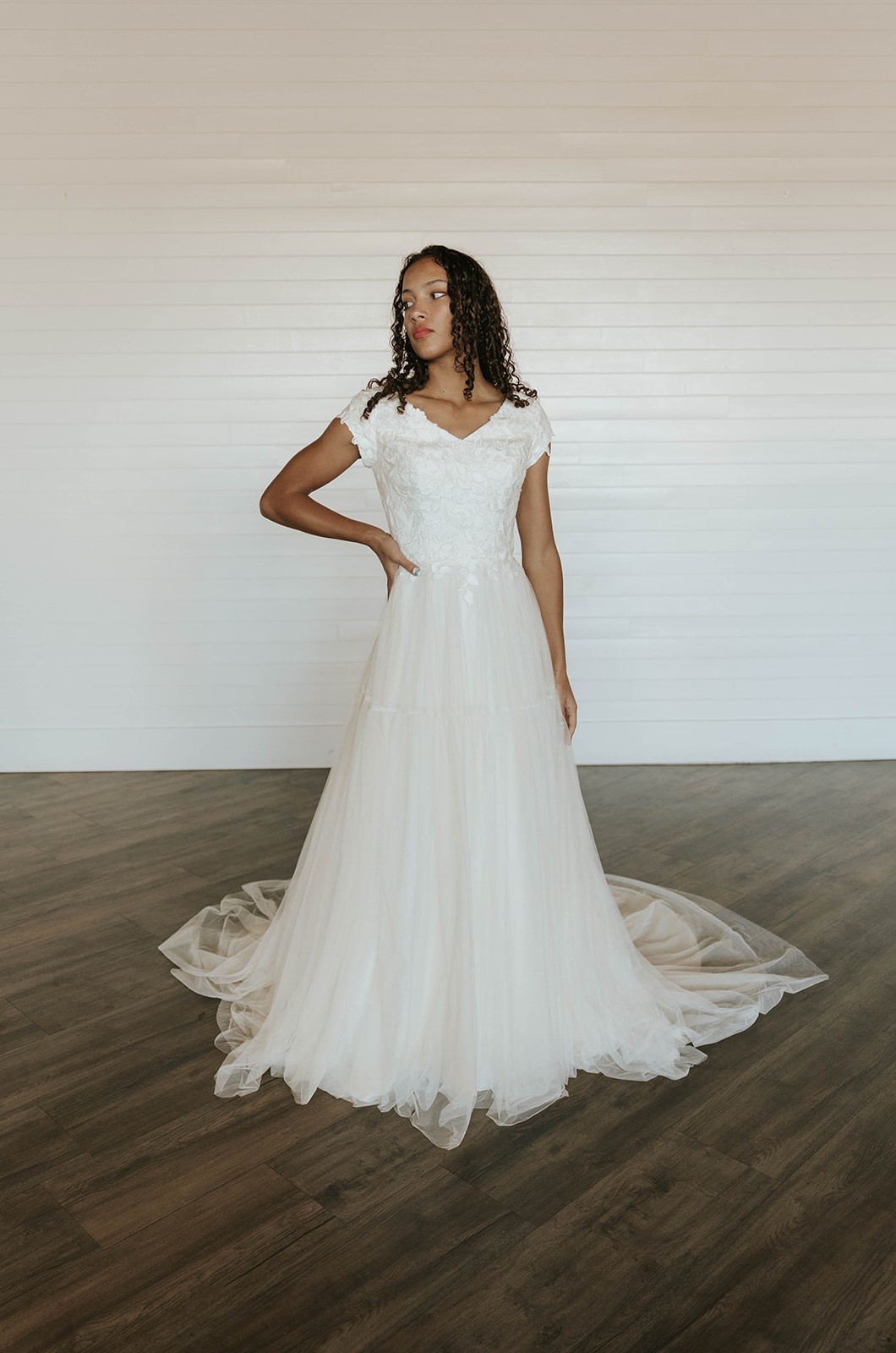 Idaho's largest inventory of modest wedding gowns